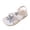 White, variant on Ymyiu Girl Sandals Toddler Boys Girls Buckle Sandals Comfort Open Toe Sandal with Adjustable Back Strap Size 10 (Black,Little Kids 10)