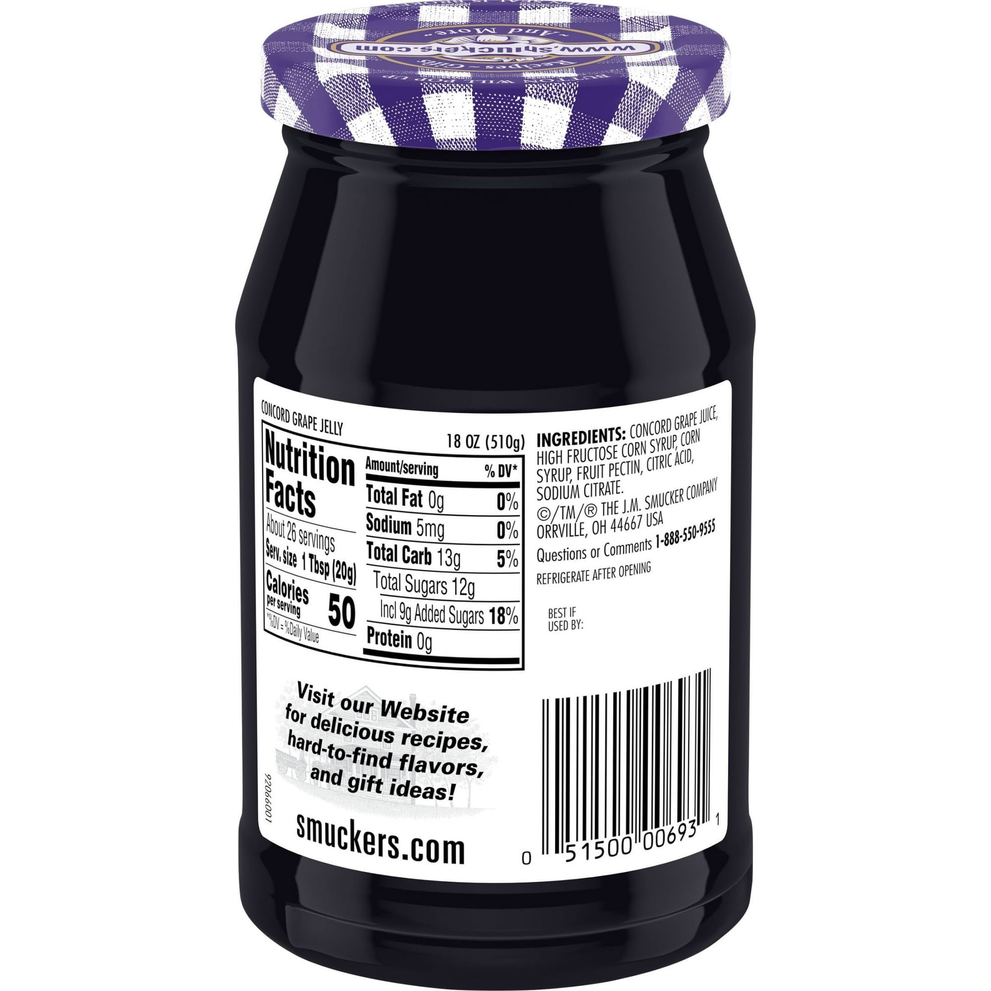Smucker's Concord Grape Jelly, 18 oz