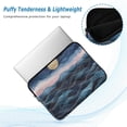 thumbnail image 2 of FORMRS 15-15.6 inch Laptop Sleeve Case Soft Carrying Quilted Computer Bag Cover, Ocean Waves, 2 of 7