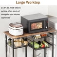 thumbnail image 3 of Soporte LAKEMID para microondas Kitchen Bakers Rack con almacenamiento, 3 of 7