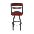 thumbnail image 5 of 860 Hunter 36" Swivel Bar Stool with Pewter Finish and Graph Ruby Seat and Back, 5 of 5