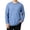 Sky Blue, variant on UVEASISHA Men's Solid Color Long Sleeve T-Shirts Business Casual Regular Fit Tees Fall Lightweight Stretchy Undershirts Soft Comfy Pajama Tops Gray 3XL