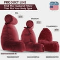 thumbnail image 2 of Husband Pillow Original Standard+ Pillow Cover Only Maroon Color - Washable/Removable Replacement Soft Microplush Pillow Case for Standard Size Reading Pillow w/ Long Zipper, Back and Side Pockets, 2 of 8