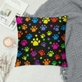 thumbnail image 2 of Shangniulu  Colorful Dog Animal Paws Prints Throw Pillow Covers Decorative Square Pillowcase Soft Cushion Covers for Sofa Couch Bed Home Decor, 2 of 5