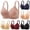 Style2-Pink bras for women, variant on Mceream Plus Size Bras for Women Wireless Supportive Tshirt Bra Adjustable Strap Full Coverage Push up Padded Bras Soft Comfortable Everday Underwear Navy XXXXXL