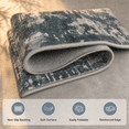 thumbnail image 4 of 8' x 10' Rectangular Blue Grey Abstract Area Rug, 4 of 9