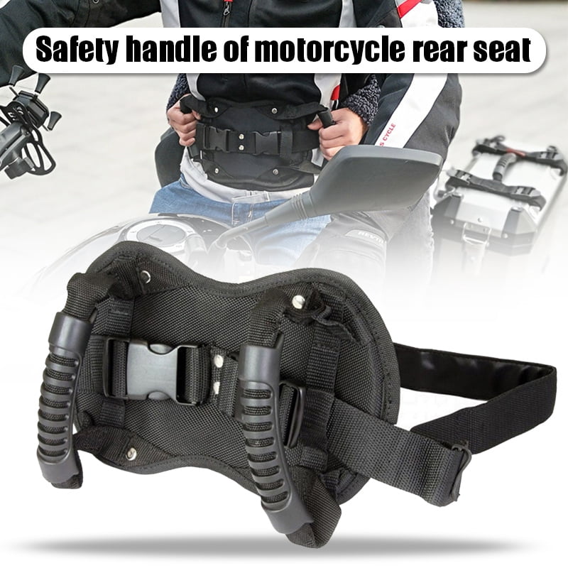 Motorcycle Belt Adjustable Safety Strap for Motorcycles Oxford Cloth Passenger Seat Belt 