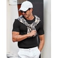 thumbnail image 5 of COOFANDY Dress T Shirts for Men Short Sleeve Knit Shirts Crewneck T Shirt Casual Stylish, 5 of 9