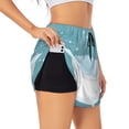 thumbnail image 1 of Balery Bathtub with Soap Bubbles Pantalones cortos deportivos para mujer con forro y dos bolsillos, elásticos, para entrenamiento, gimnasio, yoga-X-Large, 1 of 7
