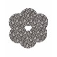 thumbnail image 7 of 15 Inch Round Placemats Set of 6, Grey Paisley Non Slip Heat Insulation PP Table Mats, Ethnic Vintage Floral Botanical Abstract Washable Place Mats for Kitchen Dining Party Table Decor, 7 of 7