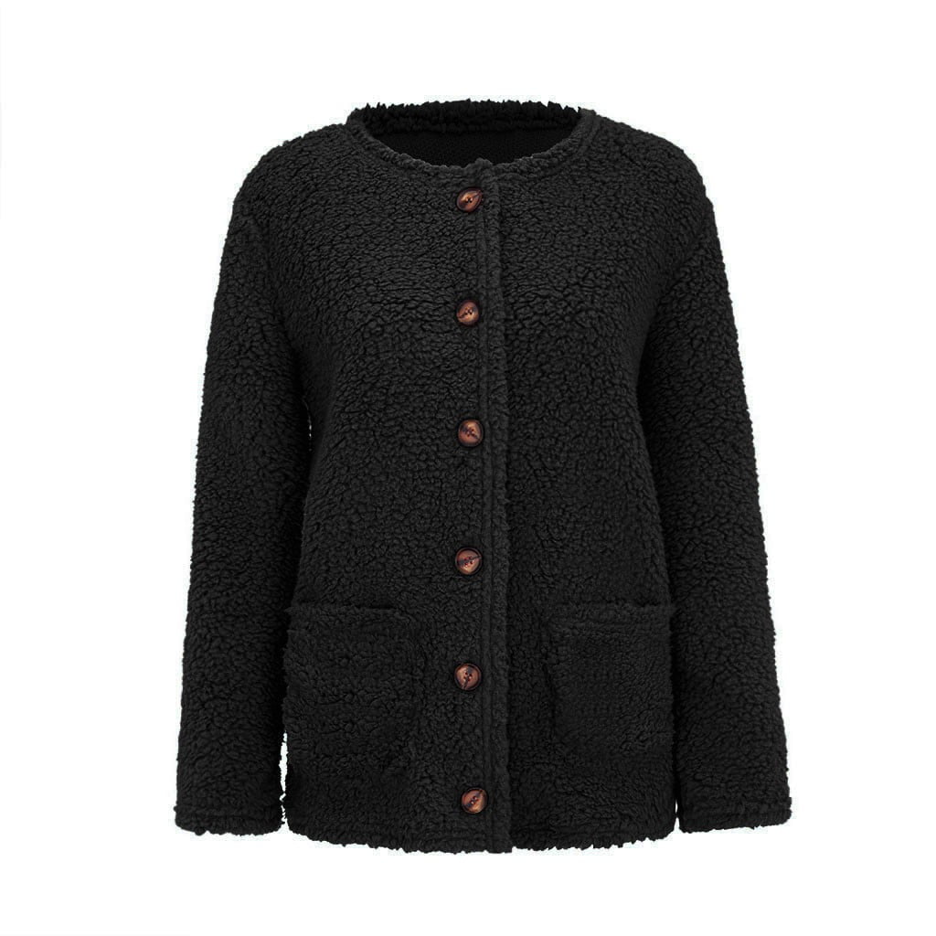 Women's Oversized Open Front Cardigan Coat Plus Size Plush Sweater Jacket Fall Winter Outwear - image 5