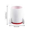 thumbnail image 3 of Pen Holder for Students Pencil Holder Makeup Brushes Holder Desk Organizer Durable Pencil Storage Organizer White, 3 of 4