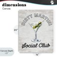 thumbnail image 4 of Stupell Industries Mid-Century Dirty Martini Social Club Canvas Art, 16 x 20, by Lettered and Lined, 4 of 8