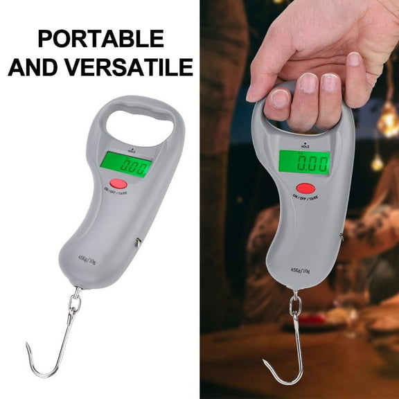 OTVIAP Weiheng WH-A13L Portable Plastic Electric Digital Hanging Scale 45kg with Tapeline Fishing,Digit Fishing Scale, Electric Fishing Scale