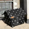 thumbnail image 3 of Casa para gatos de invierno: refugio cálido, cama impermeable con cortina, casa impermeable y resistente al viento para gatos y perros pequeños., 3 of 5