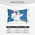 thumbnail image 6 of Balery Cool Unicorn Star Golden Bedding Queen Pillow Cases - Envelope Closure - Soft Brushed Microfiber Fabric - Shrinkage and Fade Resistant Pillow Cases-14"x20", 6 of 9