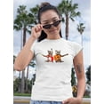 thumbnail image 2 of Rocking Raccoons T-Shirt Women -Image by Shutterstock, Female 5X-Large, 2 of 4