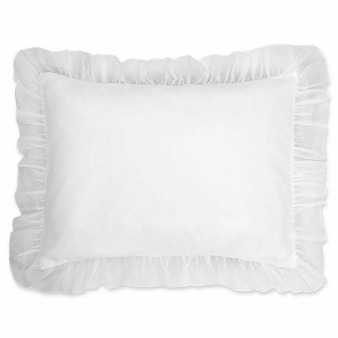 Cotton Voile Standard Pillow Sham in White