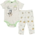 thumbnail image 2 of Star Wars The Child Bodysuits Sleep N' Play Pants Hat and Bibs 8 Piece Outfit Set Newborn to Infant, 2 of 5