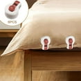 thumbnail image 1 of es Antideslizantes para Sábanas Fijador de Sábanas de Edredón Sin Agujas Antideslizamiento Fijador de Sábanas de Edredón Antideslizan rojo Soledad Clips de edredón de edredón, 1 of 7