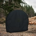 thumbnail image 6 of Outdoor Firewood Log Rack Cover, Heavy Duty UV Resistant Rain Windproof Dry Wood Pile Holder Storage Tarp Cover, Log Hoop Tarp (40" x 24" x 41"), 6 of 7