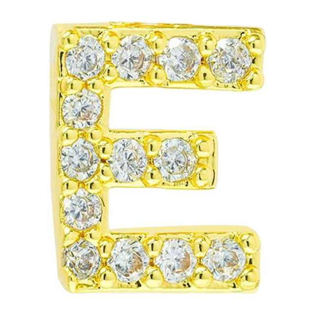 serony Simple Design Letter Rhinestone Earring Party Hiking Portable Stud Earrings Photo Shooting Ear Decor Jewellery E