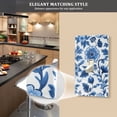 thumbnail image 5 of Yayeee Blank Wall Plate Cover 1-Gang 4.5"x2.7" Home Unused Decorative Outlet, Blue Floral Pattern, 5 of 7