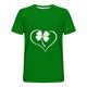 thumbnail image 3 of Blusas y camisas de manga corta con cuello redondo para hombre. Blusa de poliéster con hombros caídos y cuello redondo con estampado del Día de San Patricio., 3 of 4
