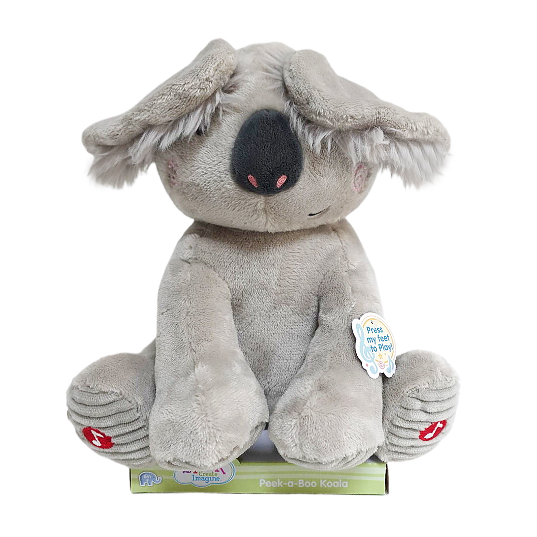 Spark Create Imagine Peek-a-Boo Gray Koala Plush photo 7