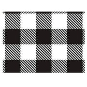 Black and White Buffalo Plaid Tissue Paper - 20in. X 30in. - 12 Sheets (P1443)