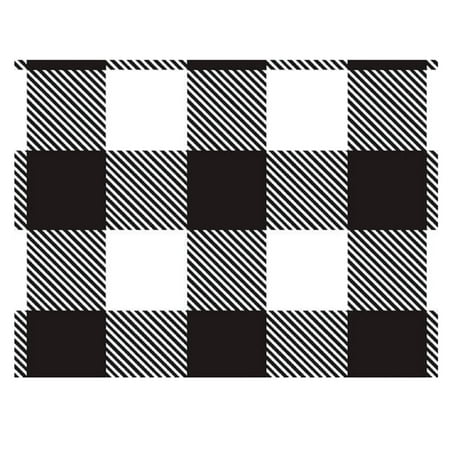 Black and White Buffalo Plaid Tissue Paper - 20in. X 30in. - 12 Sheets (P1443)