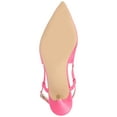 thumbnail image 6 of Journee Womens Knightly Sling Back Mid Stiletto Pointed Toe Pumps, Widths Available, 6 of 10
