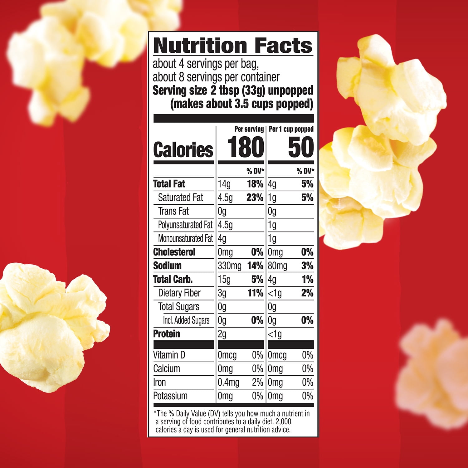 Orville Redenbacher’s Microwave Popcorn, Pour Over Movie Theater Butter Flavor, 9.9 oz., 2-Count