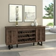 thumbnail image 6 of Alpine Furniture Prairie Wood Dining Sideboard with Wine Holder in Natural-Black, 6 of 6