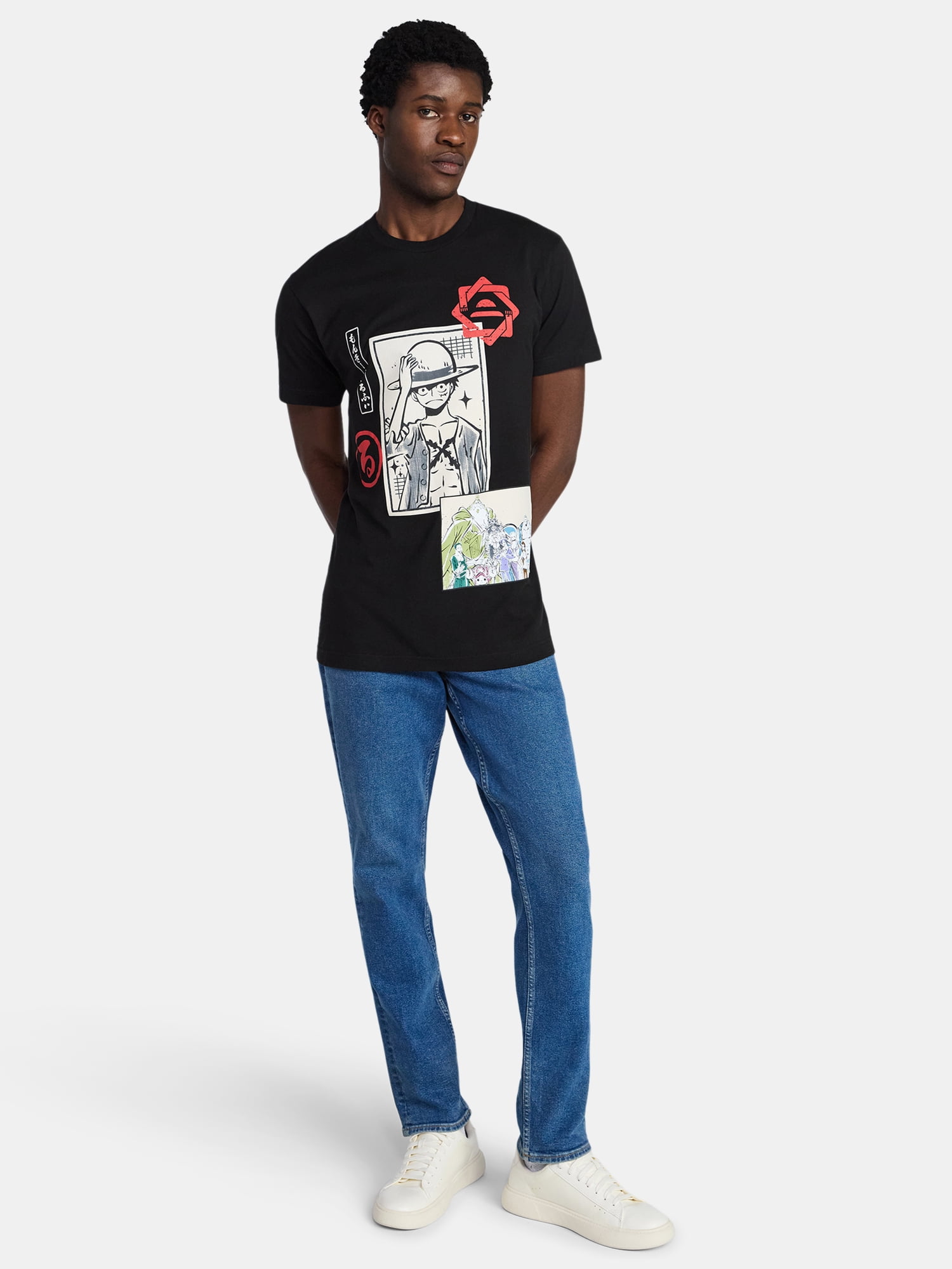 One Piece Men's and Big Men's Cotton Graphic Tee, Sizes S-3XL