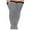 Gray, variant on DQRPSEETB Women Soild Plus Size Over Knee Cotton Socks Extra Long Extra Thick Thigh Socks Tall Socks with Elastic No Slip Belt Long Socks for Winter Silver