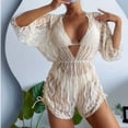 thumbnail image 2 of Women's Solid Color Split Three-piece Bikini Swimsuit, 2 of 10