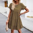 thumbnail image 2 of Ketyyh-chn99 Dresses for Women 2024 Maxi Dress Solid Shift Dress for Vacation Pullover Beach Dress Brown,XL, 2 of 5