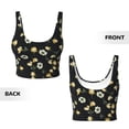 thumbnail image 5 of Lsque Daisy Printed Women'S Sports Bra, Compression, Moisture Wicking, High-Impact Sports Bra For Women,Supportive sports bra-Large, 5 of 9