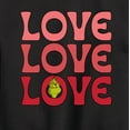 thumbnail image 3 of The Grinch - Grinch Love Stack  - Toddler & Youth Crewneck Fleece Sweatshirt, 3 of 5