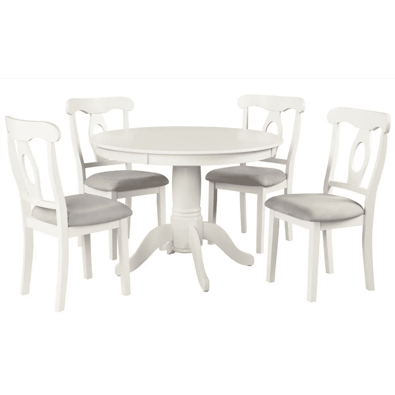 Angel Line 5 Piece Lindsey Dining Set White Walmart