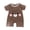 Coffee, variant on CAICJ98 Baby Boy Rompers Short Sleeve Cotton Toddler Rompers Graphic Print Baby Clothes One-Piece Outfit Rompers for Baby Boys (Coffee,9-12 Months)