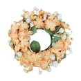 thumbnail image 2 of Rirozkan Candle Holder Wreath, Wildflower Floral Ring, 6 Inch Artificial Flower Arrangement for Pillar Candles, Table Centerpiece Base, Rustic Wedding Decor Photography Prop for Home Mantel, 2 of 6