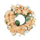 thumbnail image 2 of CaiYueKe Artificial Floral Wreath Candle Ring Holder Wedding Home Decor Centerpiece for Table Fireplace Mantel Living Room Rustic Farmhouse Spring Summer Decorations, 2 of 7