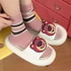 thumbnail image 2 of Nuevo Zapatillas de dibujos animados Lotso para mujer, antideslizantes, sandalias suaves de suela gruesa Kawaii Disney, zapatillas para exteriores, par de zapatos, zapatos para, 2 of 5