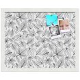 thumbnail image 2 of PinPix 19x15 Custom Cork Bulletin Board Floral design black Fallen Leaves Poster Board Has a Fabric Style Canvas Finish, Framed in Floral design black Fallen Leaves, by ArtToFrames (PinPix-179), 2 of 5