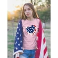 thumbnail image 2 of American Heart 4Th Of July T-Shirt Juniors -Image by Shutterstock,  Large, 2 of 4