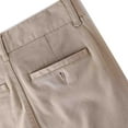 thumbnail image 3 of Bienzoe Girl's Cotton Stretchy Adjustable Waist School Uniform Pants Khaki 14, 3 of 9