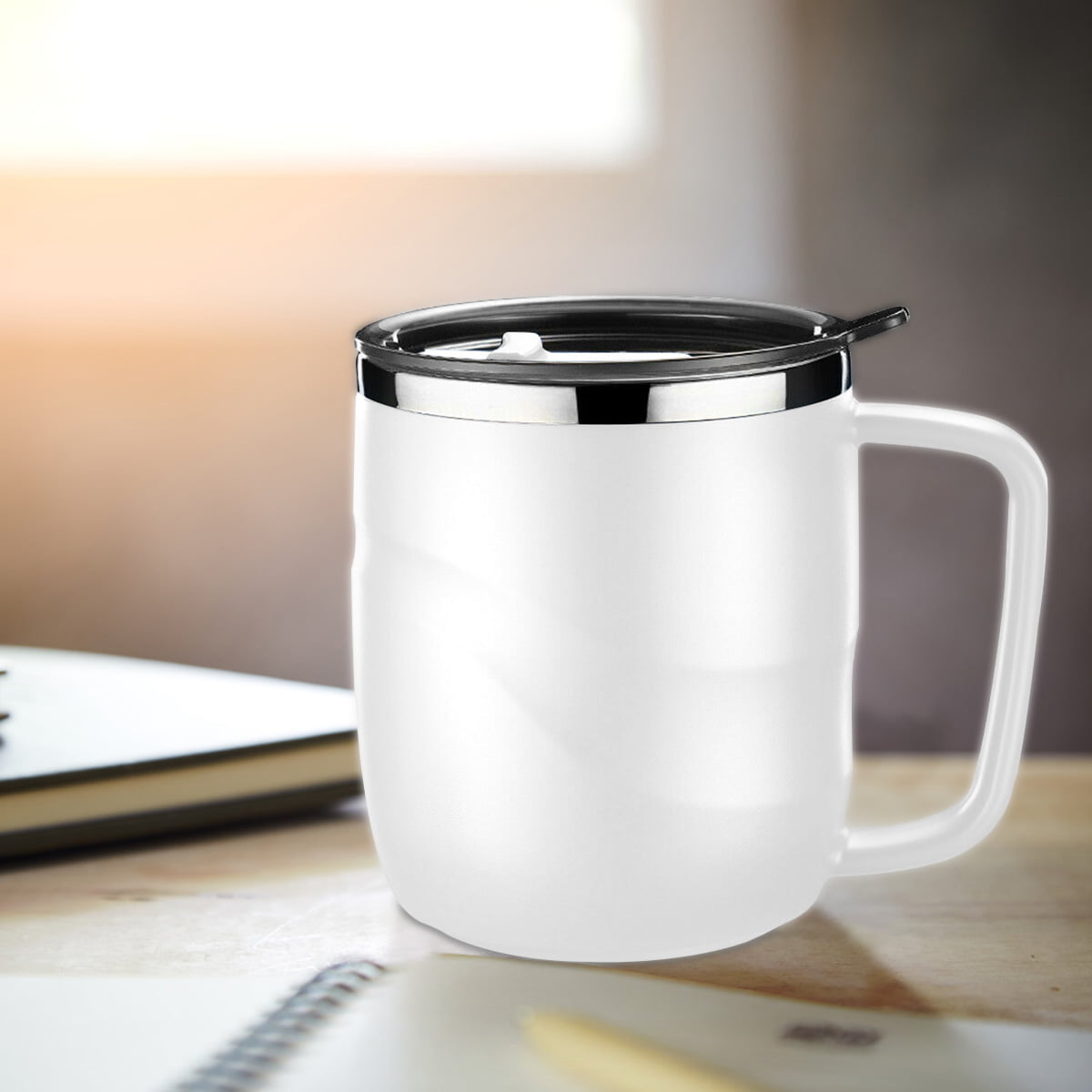 220/300/400ml Stainless Steel Travel Coffee Mug Tea Cup Insulated Double  Wall C Shape Handle Cup Coffee Water Mug - AliExpress