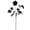 A, variant on Gothic Halloween Floral Pick, Black Rose Twig Branch, Dark Plastic Chenille Sticks Vase Filler, Mysterious Festival Ornament for Home Indoor Decor, Outdoor Porch, Halloween Gothic Theme Party